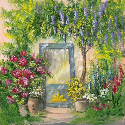 Entrada I White Modern Wood Framed Art Print by Schottler, Katharina