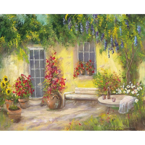 Romantic I White Modern Wood Framed Art Print by Schottler, Katharina