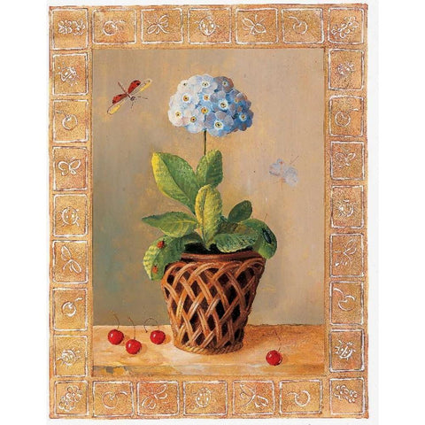 La Primavera  White Modern Wood Framed Art Print by du Ciel, Milieu