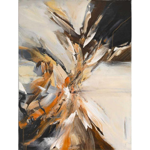 Centre II White Modern Wood Framed Art Print by van Engelshoven, Marie T