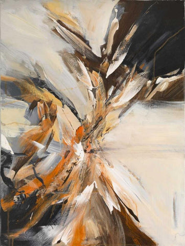 Centre II Black Ornate Wood Framed Art Print with Double Matting by van Engelshoven, Marie T