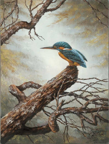 Checking up Black Ornate Wood Framed Art Print with Double Matting by Schutte, Michel