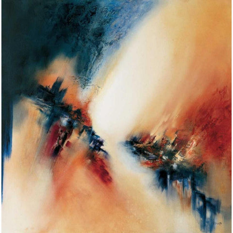 Brooke  Black Modern Wood Framed Art Print with Double Matting by Geurts, Nelly