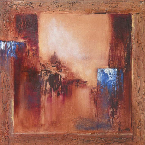 Bue sign I Gold Ornate Wood Framed Art Print with Double Matting by Geurts, Nelly