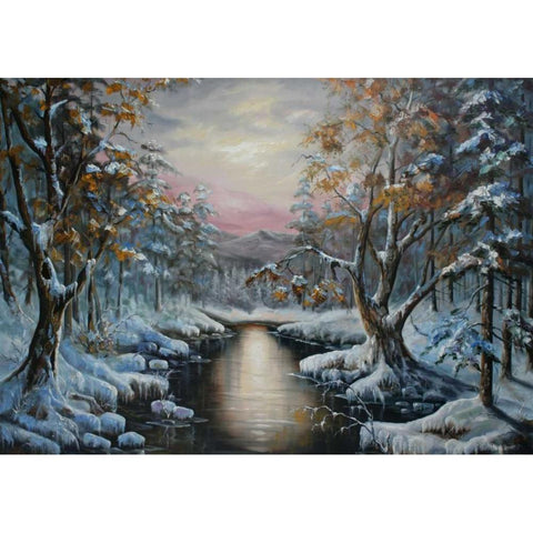 Cholod Black Modern Wood Framed Art Print with Double Matting by Vlagyislav, Najgyonov