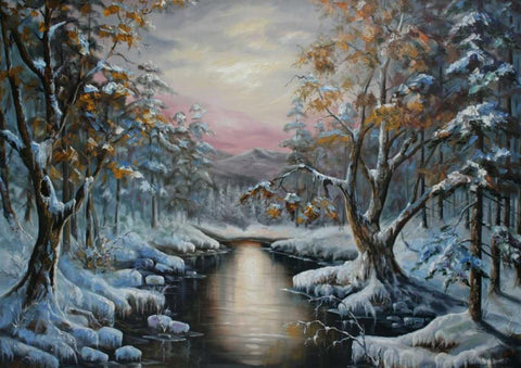 Cholod Black Ornate Wood Framed Art Print with Double Matting by Vlagyislav, Najgyonov