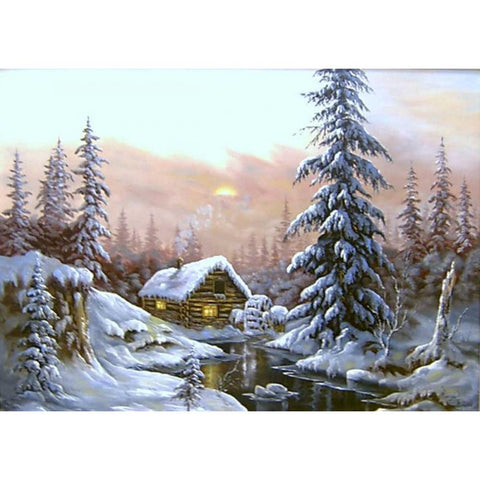 Nochy Rozdestva Black Modern Wood Framed Art Print with Double Matting by Vlagyislav, Najgyonov