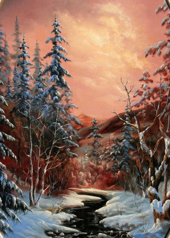 Lunnaja Nochy White Modern Wood Framed Art Print with Double Matting by Vlagyislav, Najgyonov