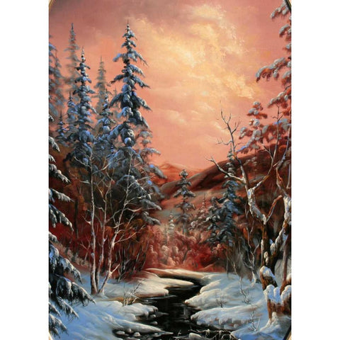 Lunnaja Nochy Gold Ornate Wood Framed Art Print with Double Matting by Vlagyislav, Najgyonov