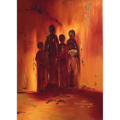 Siloutte III White Modern Wood Framed Art Print by Pelzer-Janssen, Ine