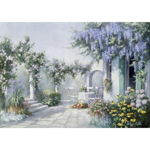 Natures magic White Modern Wood Framed Art Print by Motz, Peter