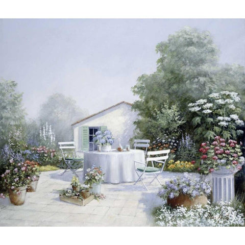 All good things Black Modern Wood Framed Art Print with Double Matting by Motz, Peter