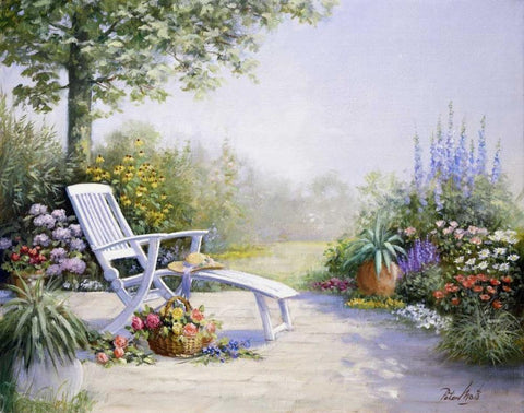 Wonderful world White Modern Wood Framed Art Print with Double Matting by Motz, Peter