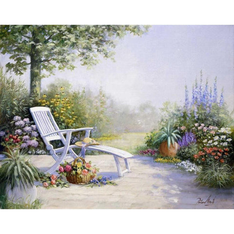 Wonderful world White Modern Wood Framed Art Print by Motz, Peter