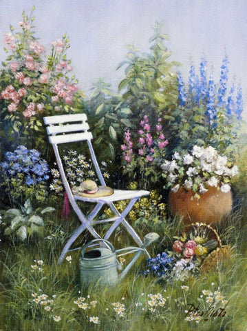 Unforgettable White Modern Wood Framed Art Print with Double Matting by Motz, Peter