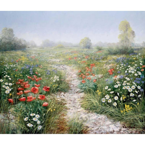 Poetry of nature Black Modern Wood Framed Art Print by Motz, Peter