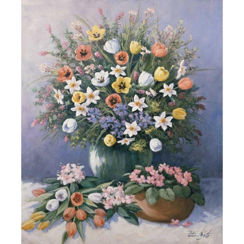 Summer glory White Modern Wood Framed Art Print by Motz, Peter