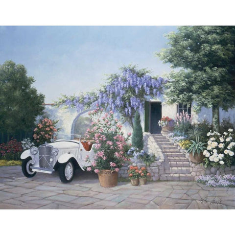 No more wishes White Modern Wood Framed Art Print by Motz, Peter