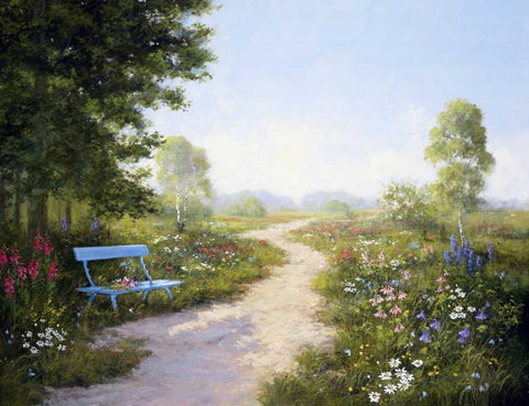 Taking a rest White Modern Wood Framed Art Print with Double Matting by Motz, Peter