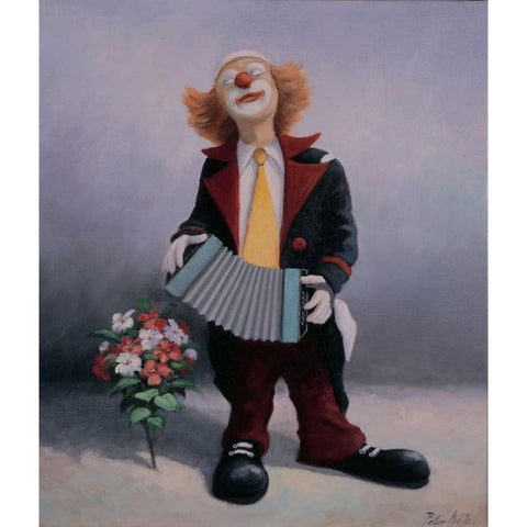 Accordion White Modern Wood Framed Art Print by Motz, Peter