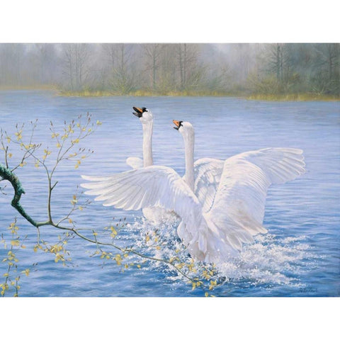 Catch me Gold Ornate Wood Framed Art Print with Double Matting by Motz, Peter