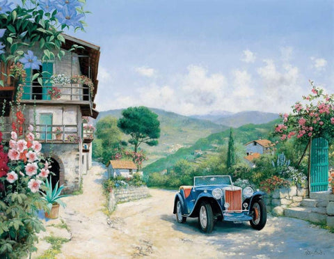 My pride White Modern Wood Framed Art Print with Double Matting by Motz, Peter