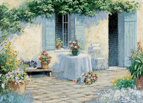 Pretty spot Black Ornate Wood Framed Art Print with Double Matting by Motz, Peter