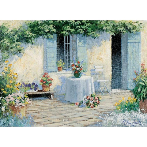 Pretty spot Gold Ornate Wood Framed Art Print with Double Matting by Motz, Peter