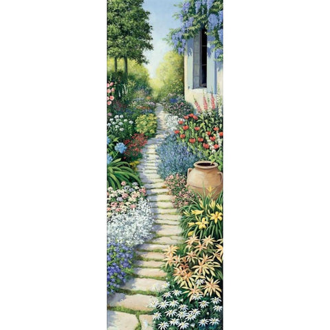 Flowers in fulfilment Black Modern Wood Framed Art Print by Motz, Peter