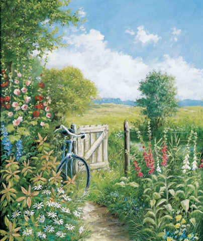 Endless destination Black Ornate Wood Framed Art Print with Double Matting by Motz, Peter