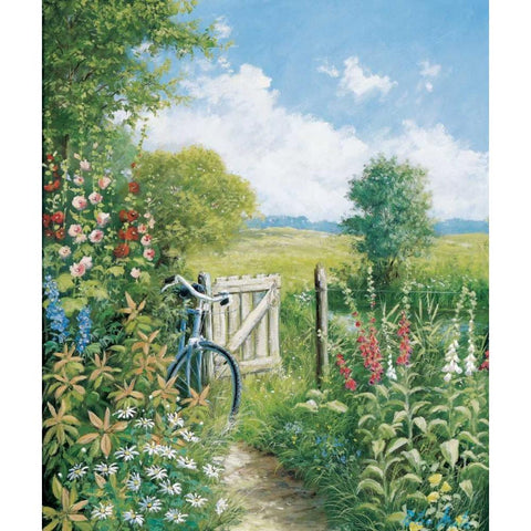 Endless destination White Modern Wood Framed Art Print by Motz, Peter