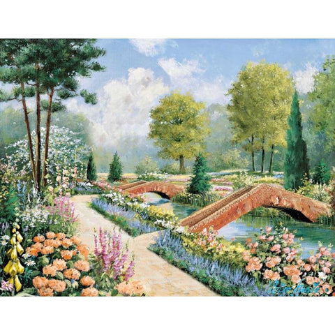 Moment to cherish Gold Ornate Wood Framed Art Print with Double Matting by Motz, Peter