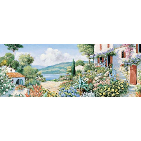 Time to share White Modern Wood Framed Art Print by Motz, Peter