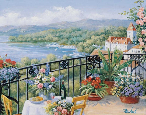 Unforgettable prospect Black Ornate Wood Framed Art Print with Double Matting by Motz, Peter