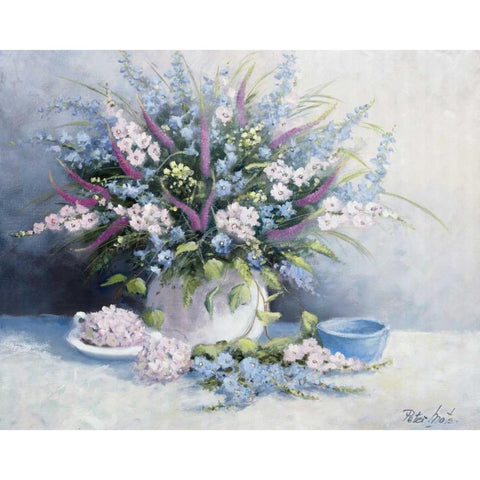 Nice flowerpot Black Modern Wood Framed Art Print by Motz, Peter