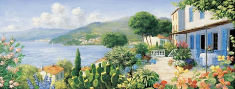 Swiss Black Ornate Wood Framed Art Print with Double Matting by Motz, Peter