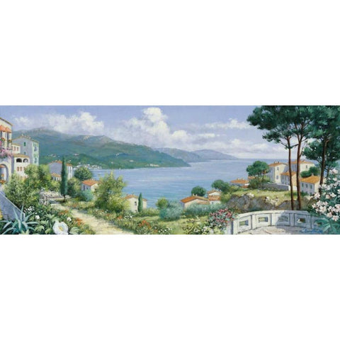 Lake   White Modern Wood Framed Art Print by Motz, Peter