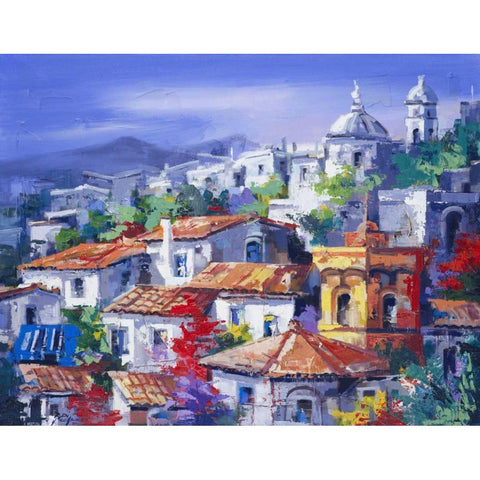 Paesaggio del Nord Black Modern Wood Framed Art Print with Double Matting by di Viccaro, Roberto