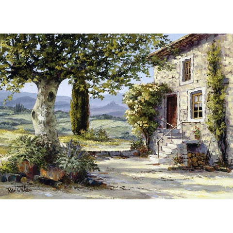 French scene Black Modern Wood Framed Art Print by Withaar, Reint