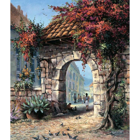 Clochard Gold Ornate Wood Framed Art Print with Double Matting by Withaar, Reint