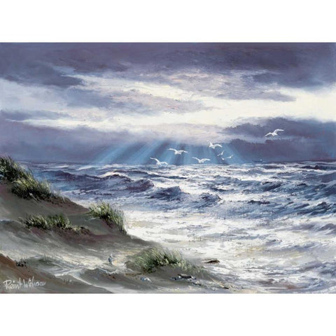 Unmeasured depths Gold Ornate Wood Framed Art Print with Double Matting by Withaar, Reint