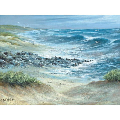 Unpredictable Gold Ornate Wood Framed Art Print with Double Matting by Withaar, Reint