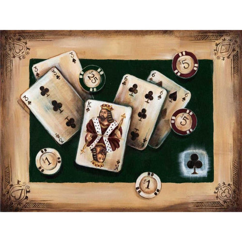 Casino II Gold Ornate Wood Framed Art Print with Double Matting by Fields, Wendy