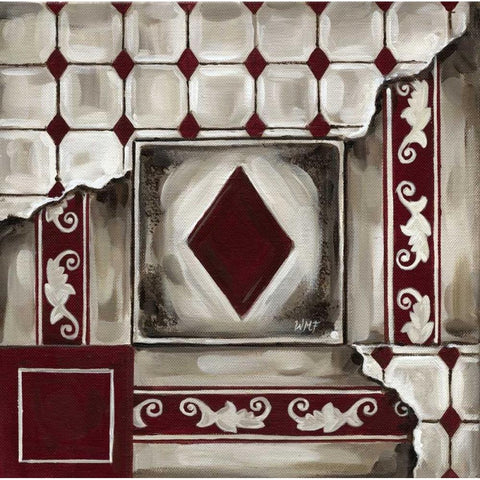 Cards III Black Modern Wood Framed Art Print with Double Matting by Fields, Wendy