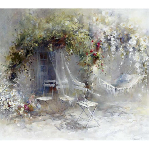 Just peace White Modern Wood Framed Art Print by Haenraets, Willem