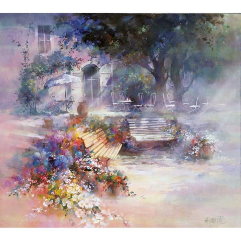 Dream world Gold Ornate Wood Framed Art Print with Double Matting by Haenraets, Willem