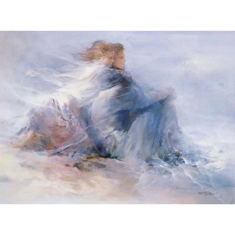 Endless Freedom Gold Ornate Wood Framed Art Print with Double Matting by Haenraets, Willem