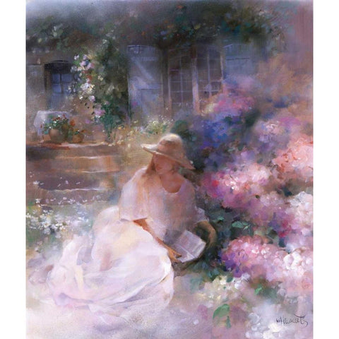 Sunday afternoon Gold Ornate Wood Framed Art Print with Double Matting by Haenraets, Willem