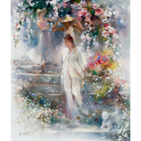 Sheer elegance White Modern Wood Framed Art Print by Haenraets, Willem