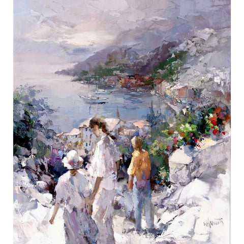 An unforgetable view White Modern Wood Framed Art Print by Haenraets, Willem